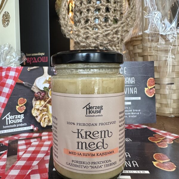 Kрем мед са сувим кајсијама-Стијовић